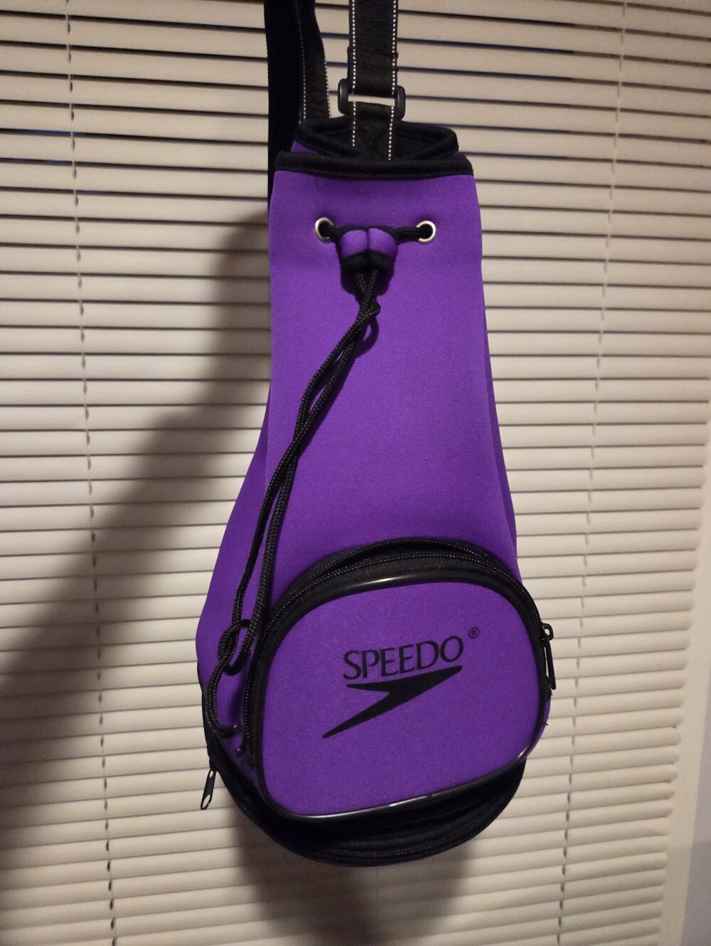Vintage Purple Speedo Neoprene Bucket Swim Sling Backpack